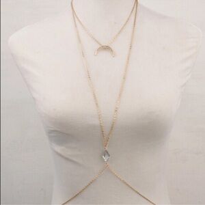 Brand new chain body necklace